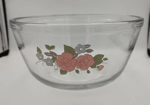 Anchor Hocking 2,5 Quart Glas Rührschüssel für Pfaltzgraff Tee Rose Geschirr Set - Bild 1 von 3