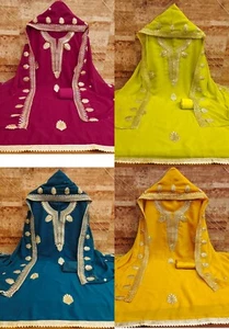 SALWAR KAMEEZ WEDDING DESIGNER INDIAN DRESS PARTY WEAR NEW UNSTITCHED DRESS - Picture 1 of 5