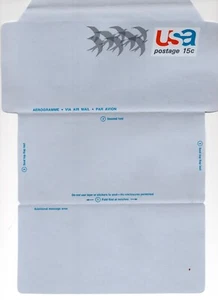 US Stamp # UC44 - 1971 - 15c Air Post Envelope - Birds in Flight Folded - Picture 1 of 1