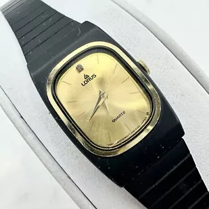 Ladies Lorus Y588-5170 Black Tone Quartz Watch New Battery Sz. 6” - Picture 1 of 18