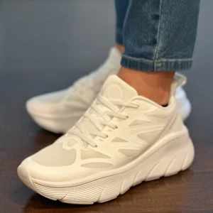 Zapatillas deportivas ligeras para correr al aire libre para mujer blancas - Imagen 1 de 14
