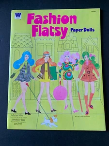 Brand New Vintage 1971 Fashion Flatsy Paper Dolls Whitman  Excellent! Rare! - Picture 1 of 6