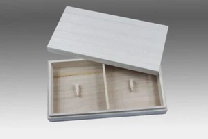 Caja de madera Wutong para 2 piezas Tsuba espada samurai japonesa katana montaje - Imagen 1 de 3