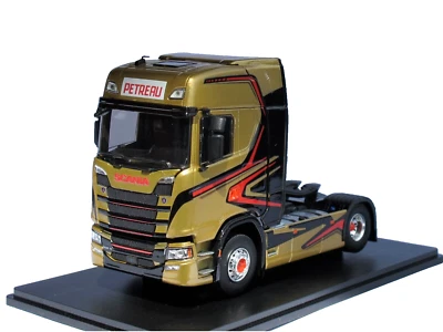 Scania S500 Trattore 1/43 Dorato E Nero Trasporti Petreau - Eligor 117517 - Immagine 1 di 4