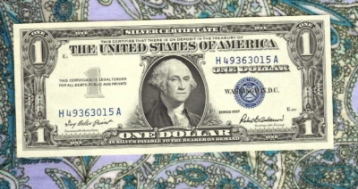 Historic Banknote United States 1957 $1 Silver Certificate H-A UNC P-419a - Image 1 of 3