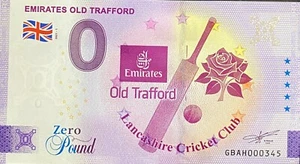 BILLET 0 POUND EMIRATES OLD TRAFFORD  GRANDE BRETAGNE 2021 NUMERO DIVERS - Afbeelding 1 van 1