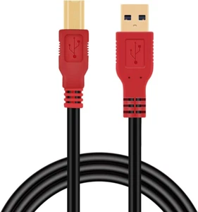 Printer Cable 3Ft, USB 2.0 Printer Cable Cord Type A-Male to B-Male Cable for Pr - Picture 1 of 12