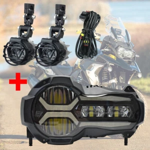 LED Headlight +Fog light For BMW R1250GS R1250GS ADV 2019-23 R1200GS 2013-2017 - Picture 1 of 18