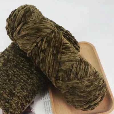 100g Chenille Soft Velvet Yarn Blended Knitting Wool Crochet Handmade Scarf Coat - Image 1 of 4