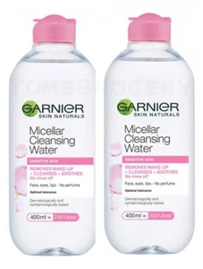 2 GARNIER Micellar Cleansing Water Make-Up Remover for Sensitive Skin 400ml - Picture 1 of 4