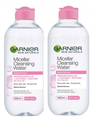2 GARNIER Micellar 洁面水卸妆液适用于敏感肌肤 400 毫升 — 第 1/4 张图片