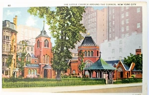 The Little Church Around the Corner New York City Postcard married many people - Picture 1 of 3