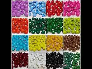 PLASTIC ROUND DOME MUSHROOM SEWING CRAFT SHANK HALF BALL BUTTONS Size 18L 12mm - Picture 1 of 19