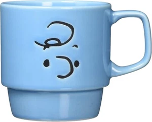 PEANUTS" Charlie Brown Stack Mug Snoopy Pattern 340ml Light Blue Ceramic SN43-11 - Picture 1 of 2
