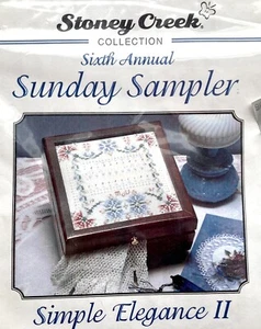 Stoney Creek cross stitch kit Sunday Sampler Simple Elegance II Vintage New - Picture 1 of 6