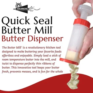 Quik Seal Buttermühle® Weiß Einheit Butter/Margarine geschnitten in Bänder Urlaub Tablett - Bild 1 von 6