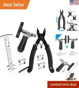 Tragbares Fahrrad Ketten Reparatur Werkzeug Set mit Gliederzange & Brecher für Radfahrer - Bild 1 von 10