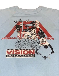 RARE VINTAGE 1988 AFA MASTERS BMX FREESTYLE VISION STREETWEAR SWEATSHIRT SIZE LG - Picture 1 of 10