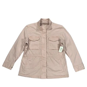 Chaqueta de campo Style & Co para mujer rosa moca cremallera completa talla XL - Imagen 1 de 4