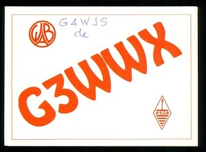 1 x QSL Card Radio UK G3WWX Welton Lincoln 2000 Worked all Britain ≠ U485