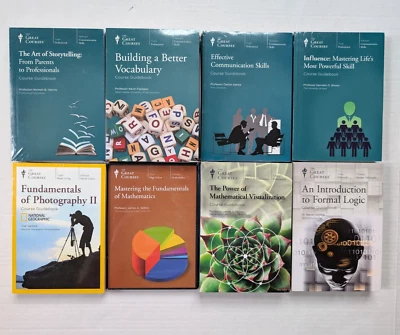 The Great Courses DVD & Guidebook Lot of of 8 Homeschool Education Math Vocab Foto 1 de 3