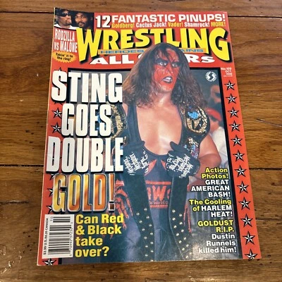Revista Wrestling All Stars octubre 1998 Sting Goes doble oro Dennis Rodman Foto 1 de 4