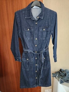 Miss Selfridge Denim Dress Size UK 10 - Picture 1 of 4