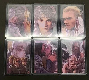 Il Signore degli Anelli Capolavori 2 Film 2006 Topps Set di Carte Foil Incise #1-6 - Foto 1 di 4