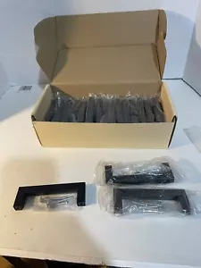 "Herrajes para gabinete de cocina con manija de tracción cuadrada 18 negros 4"" agujero centro 4,25""" - Imagen 1 de 5