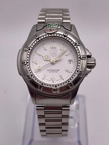 Tag Heuer Professional WR 200M Swiss Women’s Watch WF1412-0 New Battery - Picture 1 of 20