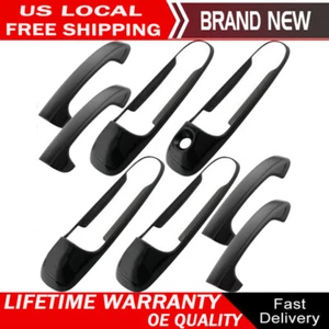 For Dodge RAM 1500 2500 3500 2010 2011 2012-2018 Gloss Black Door Handle Cover - Picture 1 of 7