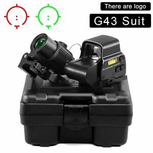 G43 3X Sight Magnifier With Switch to Side QD Mount 558 EXPS3-2 Red Green Dot BK