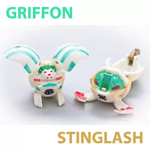 Bakugan B1 GRIFFON Perla Blanca VENTUS 430G / STINGLASH Perla Blanca AQUOS 350G - Imagen 1 de 15