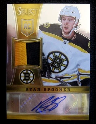 Ryan Spooner RC 2013-2014 Panini Select 2 Color patch Auto Rookie#5/50!Bruins   - Image 1 of 2