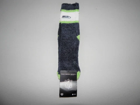 Seattle Seahawks Warm fuzzy socks Medium New With Tags NFL FREE SHIPPING!! Cover