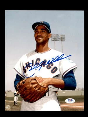 Billy Williams PSA DNA Cert Signed 8x10 Photo Cubs Autograph - Image 1 of 3