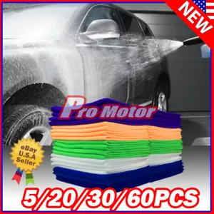 Bulk Lot Microfiber Cleaning Cloth Towel No-Scratch Rag Car Polishing Detailing - Picture 1 of 14