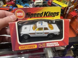 1975 K-61 Mercedes Police Car, Matchbox SpeedKings In Original Box. Rare - Picture 1 of 11