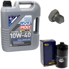 Engine oil set 10W-40 5 liters + oil filter SM 122 + screw for VW LT 28-35 LT 40-55