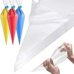 100 Pack 12 Inch Disposable Piping Bags for Frosting Decorating Cake Cookie - Picture 1 of 1