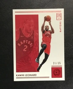 Kawhi Leonard 2018-19 Panini Encased Basketball Card /35 Toronto Raptors Rare - Picture 1 of 2