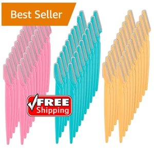 60Pcs Eyebrow Razors Multipurpose Exfoliating Dermaplaning Tool Face Razor US - Picture 1 of 8