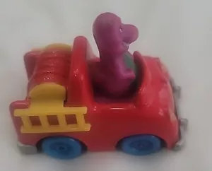 1993 Lyons Group Barney Dinosaur Fire Truck Metal Diecast Car - Picture 1 of 5