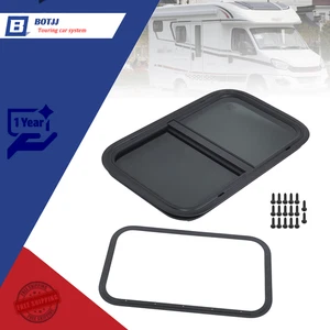 Horizontal Slider RV Window Trailer W/ Screen Black NEW 24" Width x 15" Height - Picture 1 of 12