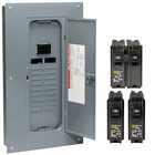 Square D Homeline 100A 20SPC 40 Circuit Main Breaker Plug on Neutral Load Center