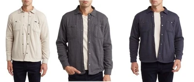 Chaqueta Camisa Buffalo David Bitton $109 Sherpa Forrada Texturizada Mezcla Algodón M Nueva con Etiquetas Foto 1 de 2