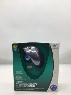 Logitech Wireless Trackball M570 All Day Comfort Computer Mouse - New In Box - Image 1 of 4
