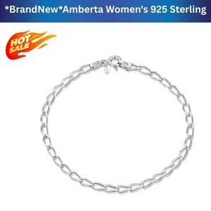 2025 New Women's 925 Sterling Silver Link Chain Bracelet for Charms (Adjustable) - Picture 1 of 5