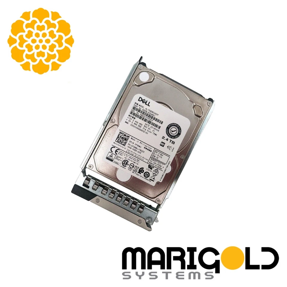Dell 2.4TB 10K 12Gbps SAS HDD 512e 256MB SED FIPS140 in 2.5" Tray 4GDNY 04GDNY - Image 1 of 1