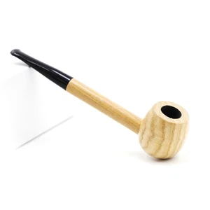 14cm lange Holz Massivholz robuste Tabakpfeife Zigarettenpfeife Männer Geschenk - Bild 1 von 6